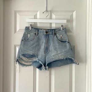 Rolla’s Dusters High rise relaxed denim shorts